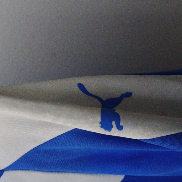 Men's Puma Drycell Costal Football Club Size M 👌 Color Blue White black Jersey - Picture 7 of 17